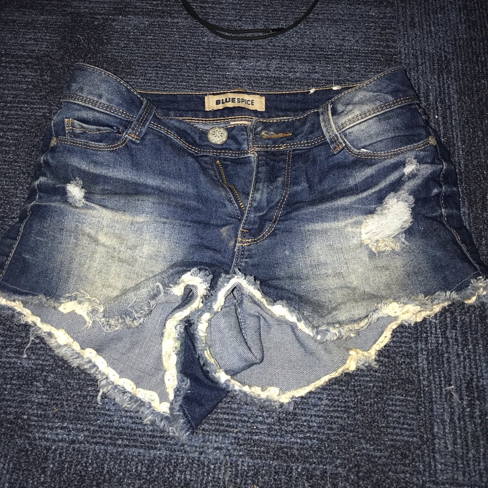 Denim shorts